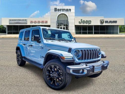 Bright White Clearcoat 2025 Jeep Wrangler 4xe Sahara