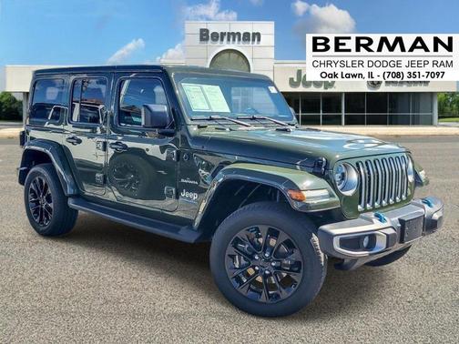 Sarge Green Clearcoat 2023 Jeep Wrangler 4xe Sahara