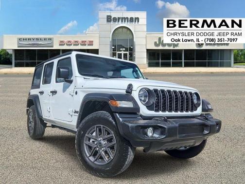 Bright White Clearcoat 2024 Jeep Wrangler Sport S