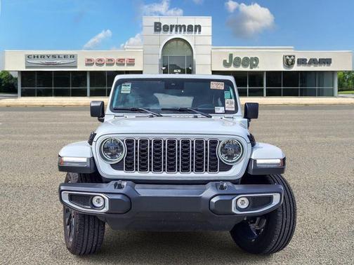 Bright White Clearcoat 2025 Jeep Wrangler 4xe Sahara