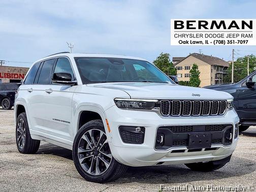 Bright White Clearcoat 2022 Jeep Grand Cherokee Overland