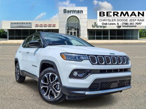 Bright White Clearcoat 2024 Jeep Compass Limited