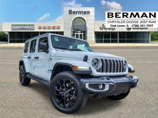 Bright White Clearcoat 2025 Jeep Wrangler 4xe Sahara