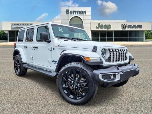 Bright White Clearcoat 2025 Jeep Wrangler 4xe Sahara