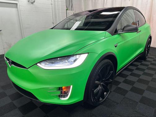 Green 2020 Tesla Model X Long Range Dual Motor All-Wheel Drive
