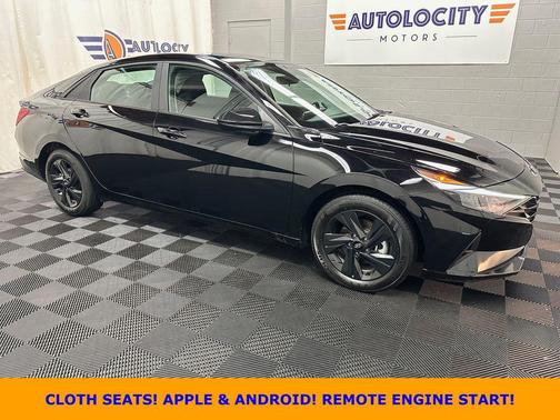 Onyx Black 2023 Hyundai ELANTRA HEV Blue