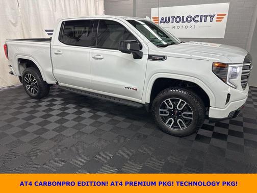 Summit White 2025 GMC Sierra 1500 AT4