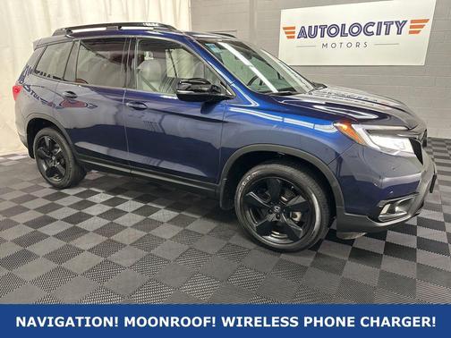 Obsidian Blue Pearl 2021 Honda Passport AWD Elite