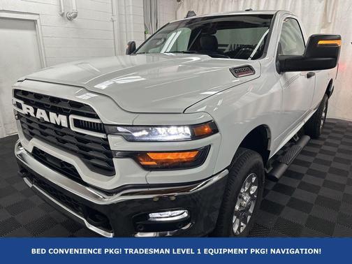Bright White Clearcoat 2025 RAM 2500 Tradesman Regular Cab 4x4 8' Box