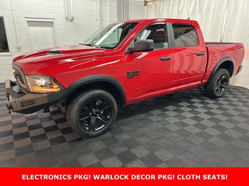Flame Red Clearcoat 2022 RAM 1500 Classic Warlock Crew Cab 4x4 5'7' Box