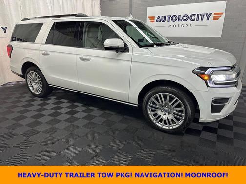 Star White Metallic Tri-Coat 2024 Ford Expedition Max Limited