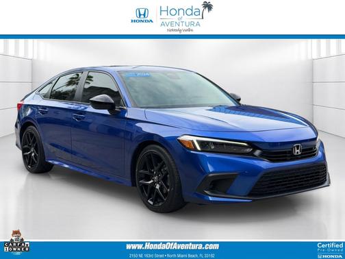 Aegean Blue Metallic 2024 Honda Civic