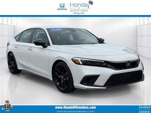 Platinum White Pearl 2024 Honda Civic