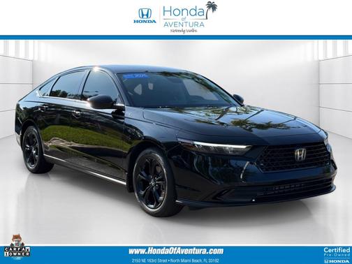 Crystal Black Pearl 2025 Honda Accord