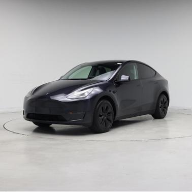 Solid Black 2025 Tesla Model Y Long Range Dual Motor Rear-Wheel Drive