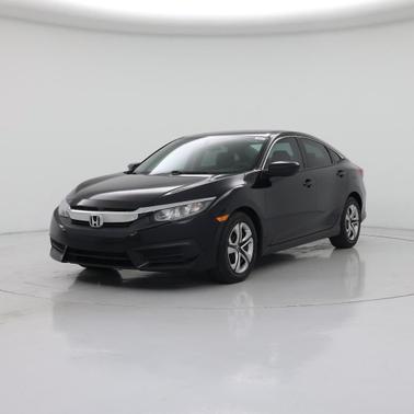 Black 2017 Honda Civic LX