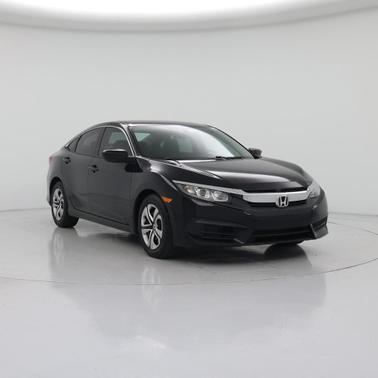 Black 2017 Honda Civic LX