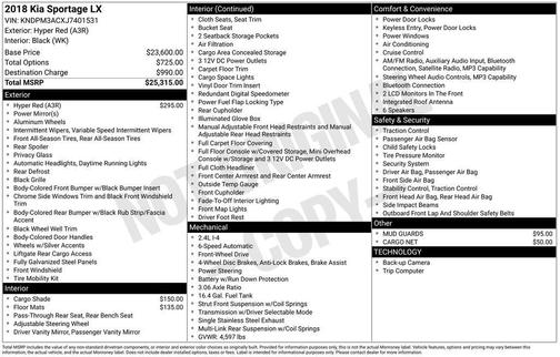 2018 Kia Sportage LX