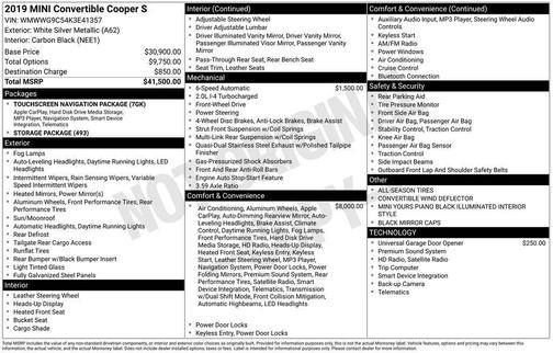 2019 MINI Convertible Cooper S