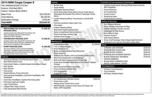 2014 MINI Coupe Cooper S
