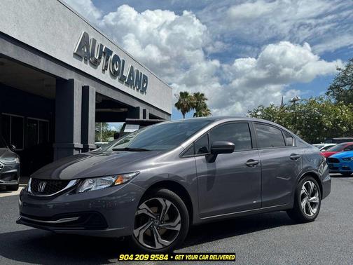 Gray 2014 Honda Civic LX