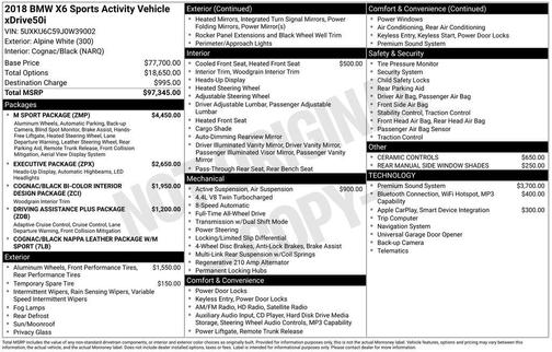 2018 BMW X6 xDrive50i