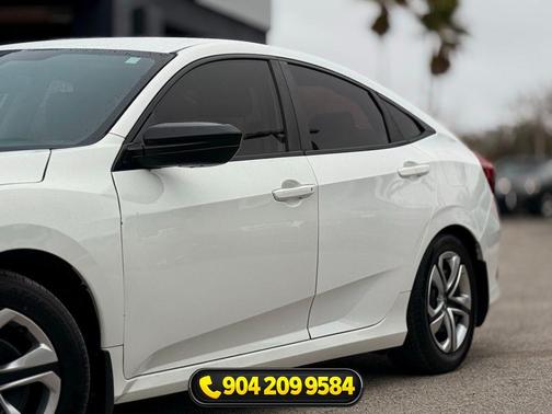 Taffeta White 2018 Honda Civic LX