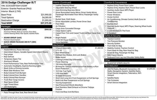 2016 Dodge Challenger R/T