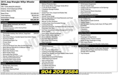Anvil Clearcoat 2015 Jeep Wrangler Willys Wheeler