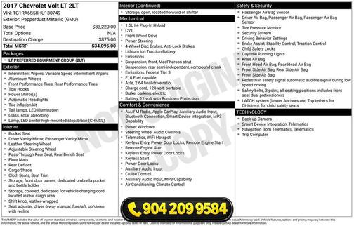 Pepperdust Metallic 2017 Chevrolet Volt LT