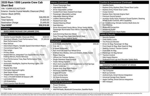 2020 RAM 1500 Laramie