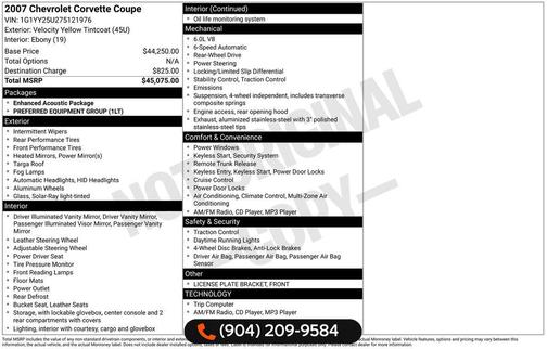 2007 Chevrolet Corvette Base