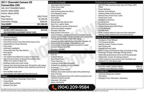 2011 Chevrolet Camaro 2SS