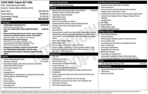 2020 GMC Yukon SLT