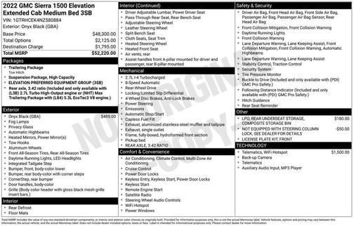 2022 GMC Sierra 1500 Elevation