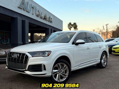 Carrara White 2020 Audi Q7 45 Premium Plus