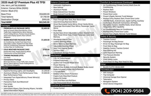 2020 Audi Q7 45 Premium Plus