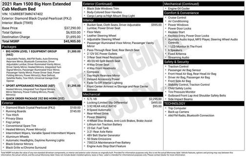 2021 RAM 1500 Big Horn/Lone Star