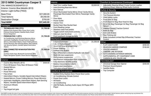 2013 MINI Countryman Cooper S ALL4