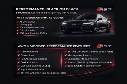 2017 Audi RS 7 4.0T Prestige