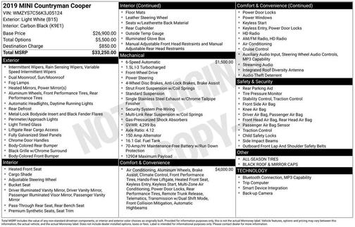 2019 MINI Countryman Cooper