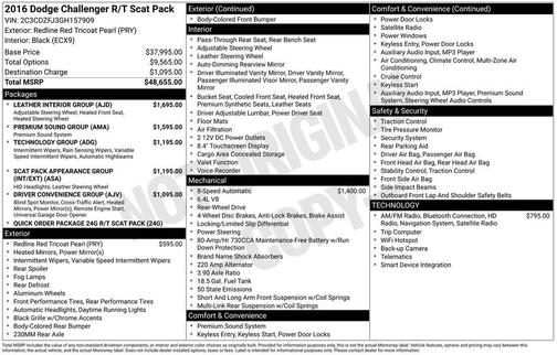 2016 Dodge Challenger R/T Scat Pack