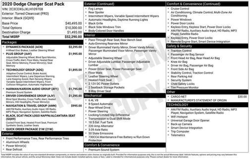 2020 Dodge Charger R/T Scat Pack