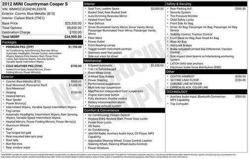 2012 MINI Cooper S Countryman Base