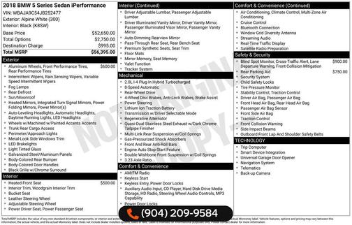 Alpine White 2018 BMW 530e iPerformance