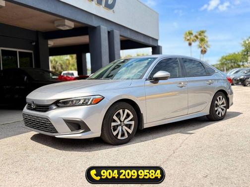 Lunar Silver Metallic 2023 Honda Civic LX