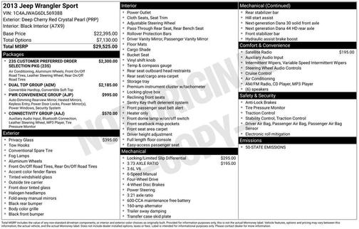 2013 Jeep Wrangler Sport