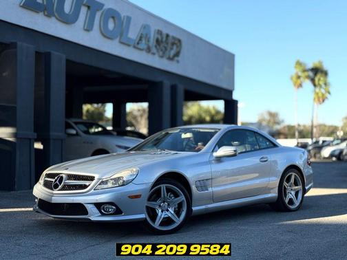 Palladium Silver Metallic 2009 Mercedes-Benz SL-Class SL 550 Roadster 2D