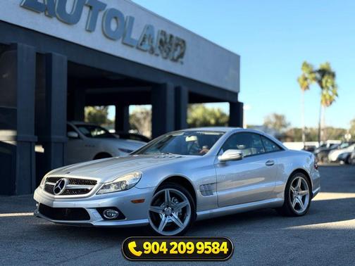 Palladium Silver Metallic 2009 Mercedes-Benz SL-Class SL 550 Roadster 2D