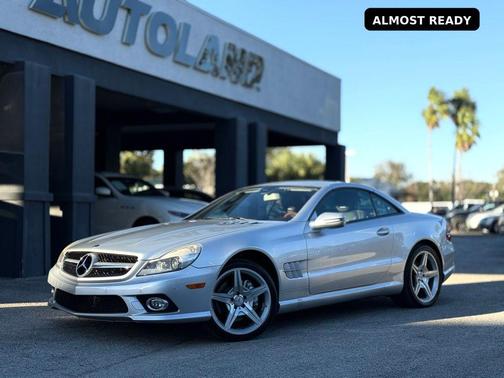 Palladium Silver Metallic 2009 Mercedes-Benz SL-Class SL 550 Roadster 2D